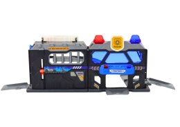LEAN Toys Zestaw Rozkładany Tor Garaż W Walizce Policja Światła I Dźwięki