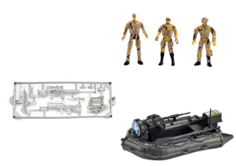 LEAN Toys Zestaw Wojskowy Militarny Czołg Odrzutowiec Żołnierze Dźwięk Światła