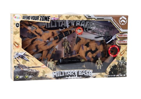 LEAN Toys Zestaw Wojskowy Militarny Czołg Odrzutowiec Żołnierze Dźwięk Światła