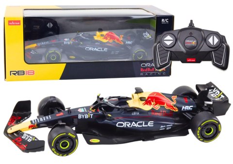 Rastar Wyścigówka 1:18 Zdalnie Sterowana RC Oracle Red Bull Racing RB18 Czarna Rastar Wyścigówka 1:18 Zdalnie Sterowana RC Oracle Red Bull Racing RB18 Czarna