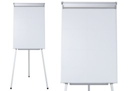 LEAN Tablica Magnetyczna Wielofunkcyjna Flipchart Na Trójnogu Biała 70x100cm