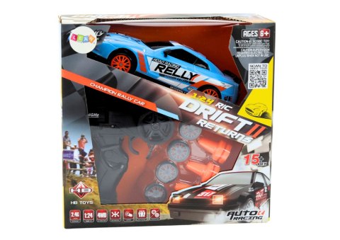 LEAN Toys Autko Sportowe Zdalnie Sterowane R/C 1:24 Niebieski Wymienne Koła