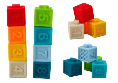 LEAN Toys Miękkie Klocki Edukacyjne Do Kąpieli 20 Elementów Zwierzęta Kształty