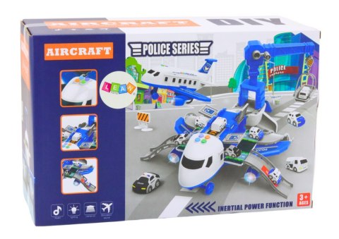 LEAN Toys Samolot Interaktywny Do Rozłożenia Komisariat Policji 2w1 DIY