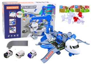 LEAN Toys Samolot Interaktywny Do Rozłożenia Komisariat Policji 2w1 DIY