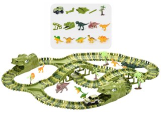 Tor Wyścigowy DIY Dinozaur 240 Elementów
