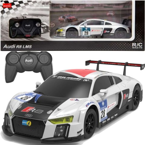 Rastar Auto R/C 1:24 Zdalnie Sterowane Sportowe AUDI R8 LMS Białe Rastar Auto R/C 1:24 Zdalnie Sterowane Sportowe AUDI R8 LMS Białe