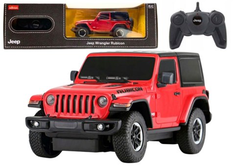 Rastar Auto R/C 1:24 Zdalnie Sterowany JEEP Wrangler JL Rubicon Czerwony Rastar Auto R/C 1:24 Zdalnie Sterowany JEEP Wrangler JL Rubicon Czerwony