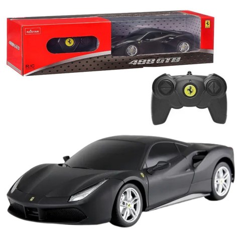 Rastar Auto RC Rastar 1:24 Ferrari 488 GTB Czarne Rastar Auto RC Rastar 1:24 Ferrari 488 GTB Czarne