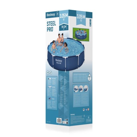 Bestway Basen Ogrodowy Stelażowy 305 x 76 cm Bestway 56677 Bestway Basen Ogrodowy Stelażowy 305 x 76 cm Bestway 56677