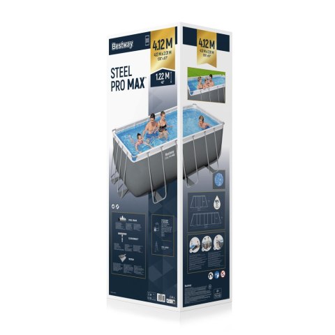 Bestway Basen Stelażowy 412 x 201 x 122 cm Bestway 56456 Bestway Basen Stelażowy 412 x 201 x 122 cm Bestway 56456