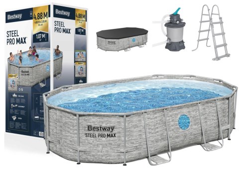 Bestway Basen Stelażowy 427 x 250 x 100 cm Bestway 56946 Bestway Basen Stelażowy 427 x 250 x 100 cm Bestway 56946