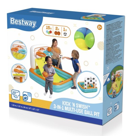 Bestway Dmuchany Plac Zabaw Z Piłkami 120 x 107 x 84 cm Bestway 52728 Bestway Dmuchany Plac Zabaw Z Piłkami 120 x 107 x 84 cm Bestway 52728