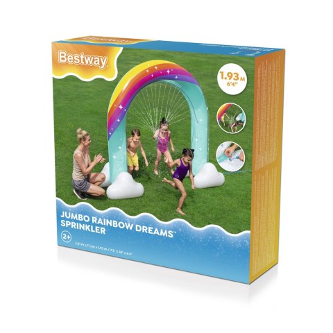 Bestway Dmuchana Kurtyna Wodna Fontanna Tęcza 221 x 71 x 19cm Bestway 52732 Bestway Dmuchana Kurtyna Wodna Fontanna Tęcza 221 x 71 x 19cm Bestway 52732