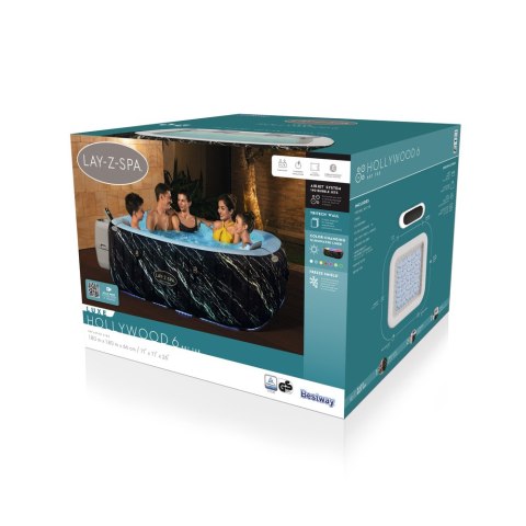 Bestway Dmuchane SPA Ogrodowe Hollywood 180 x 66 cm Bestway 6001F Bestway Dmuchane SPA Ogrodowe Hollywood 180 x 66 cm Bestway 6001F