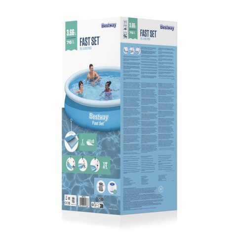 Bestway Dmuchany Basen Rozporowy 366 x 76 cm Bestway 57274 Bestway Dmuchany Basen Rozporowy 366 x 76 cm Bestway 57274