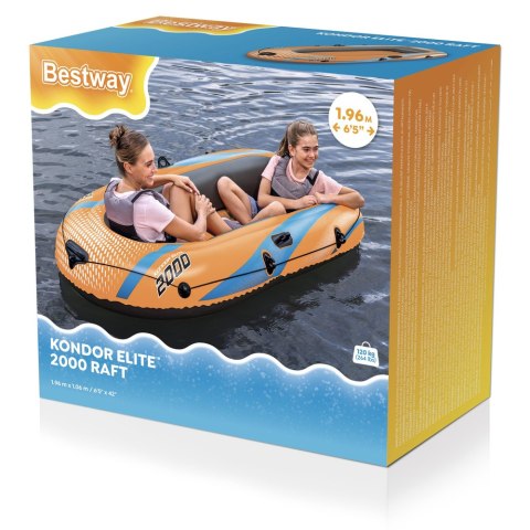 Bestway Dmuchany Ponton 193 x 106 x 31 cm Bestway 61139 Bestway Dmuchany Ponton 193 x 106 x 31 cm Bestway 61139