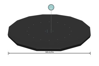 Pokrywa Do Basenu Stelażowego 427cm Bestway 58248