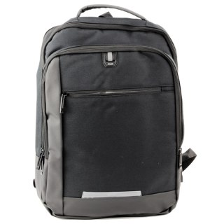 LEAN Plecak Biznesowy USB Kieszeń Na Laptopa Czarny 16L 45cm