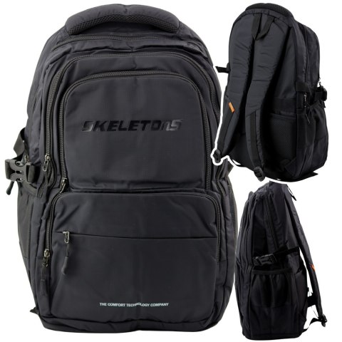 LEAN Plecak Miejski Funkcjonalny 9 Kieszeni Czarny 35L 48cm LEAN Plecak Miejski Funkcjonalny 9 Kieszeni Czarny 35L 48cm