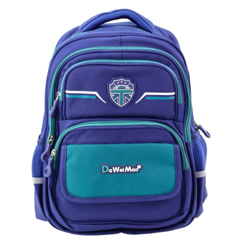 LEAN Plecak Szkolny Dziecięcy Pas Piersiowy Granatowo Zielony 20L 38cm LEAN Plecak Szkolny Dziecięcy Pas Piersiowy Granatowo Zielony 20L 38cm