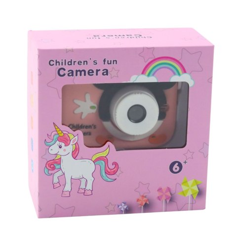LEAN Toys Aparat Cyfrowy Dla Dzieci Myszka Różowy 48Mpx HD 1080P