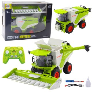 LEAN Toys Kombajn Z Hederem Do Kukurydzy 2w1 Zdalnie Sterowany RC Efekt Pary 2.4G