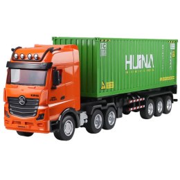 HUINA Ciężarówka Z Kontenerem Zdalnie Sterowana RC Huina Zielona 1:18