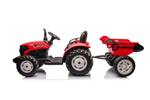 LEAN CARS Traktor Na Akumulator HC-306 Czerwony Z Przyczepą 24V LEAN CARS Traktor Na Akumulator HC-306 Czerwony Z Przyczepą 24V