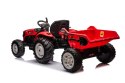 LEAN CARS Traktor Na Akumulator HC-306 Czerwony Z Przyczepą 24V