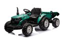 LEAN CARS Traktor Na Akumulator HC-306 Z Przyczepą Ciemno Zielony 24V