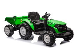 LEAN CARS Traktor Na Akumulator HC-306 Z Przyczepą Jasno Zielony 24V
