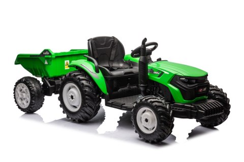 LEAN CARS Traktor Na Akumulator HC-306 Z Przyczepą Jasno Zielony 24V