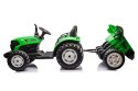 LEAN CARS Traktor Na Akumulator HC-306 Z Przyczepą Jasno Zielony 24V