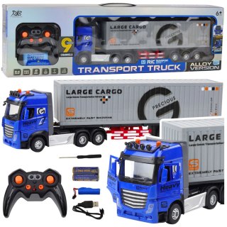 LEAN Toys Ciężarówka Transportowa Z Kontenerem Zdalnie Sterowana RC 1:24