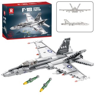 LEAN Toys Klocki Konstrukcyjne Myśliwiec F-16 Fighting Falcon 1427el