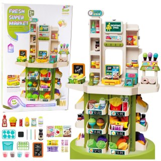 LEAN Toys Zabawkowy Sklep Dla Dzieci Super Market Interaktywny 67el