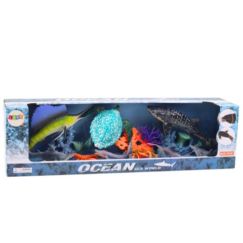 LEAN Toys Zestaw Figurki Zwierzęta Morskie Ruchome Elementy Żółw