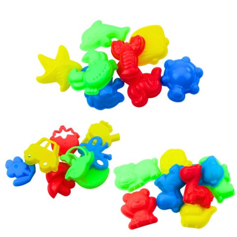 LEAN Toys Zestaw Magiczny Piasek Różowy 3kg Foremki Narzędzia Dmuchana Plansza