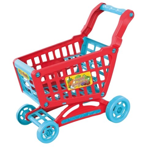 LEAN Toys Zestaw Sklepowy Kasa Koszyk Produkty Spożywcze Światła Dźwięki Kolorowy