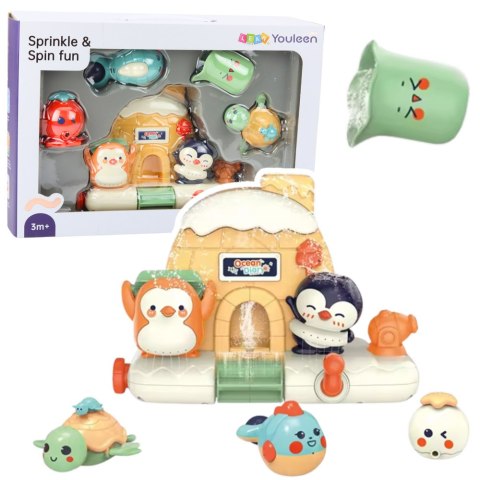 LEAN Toys Zestaw Zabawka Do Kąpieli Dla Malucha Interaktywny Zwierzęta Morskie