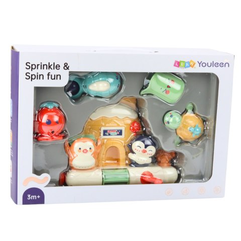 LEAN Toys Zestaw Zabawka Do Kąpieli Dla Malucha Interaktywny Zwierzęta Morskie