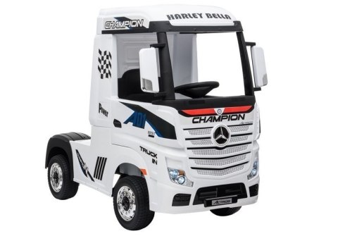 LEAN CARS Auto na Akumulator Mercedes Actros Biały LEAN CARS Auto na Akumulator Mercedes Actros Biały