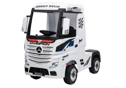 LEAN CARS Auto na Akumulator Mercedes Actros Biały LEAN CARS Auto na Akumulator Mercedes Actros Biały