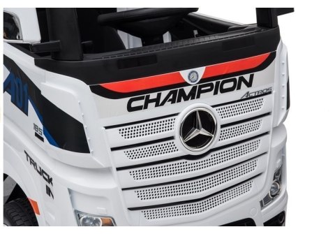 LEAN CARS Auto na Akumulator Mercedes Actros Biały LEAN CARS Auto na Akumulator Mercedes Actros Biały