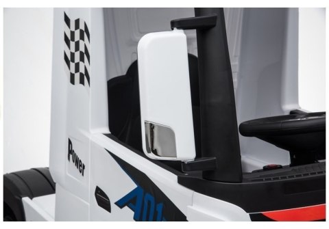 LEAN CARS Auto na Akumulator Mercedes Actros Biały LEAN CARS Auto na Akumulator Mercedes Actros Biały