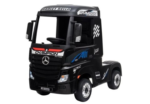 LEAN CARS Auto na Akumulator Mercedes Actros Czarny LEAN CARS Auto na Akumulator Mercedes Actros Czarny