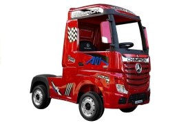 LEAN CARS Auto na Akumulator Mercedes Actros Czerwony Lakierowany MP4