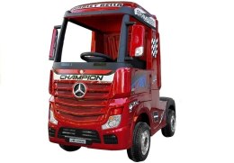 LEAN CARS Auto na Akumulator Mercedes Actros Czerwony Lakierowany MP4
