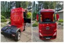 LEAN CARS Auto na Akumulator Mercedes Actros Czerwony Lakierowany MP4
